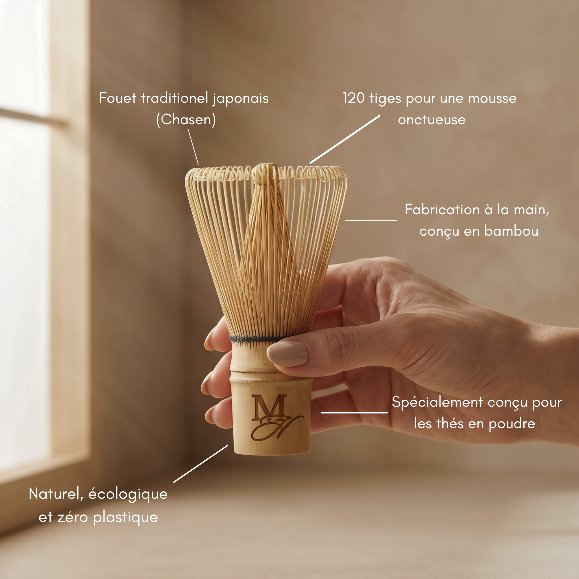 BAMBOO WHISK - JAPANESE CHASEN